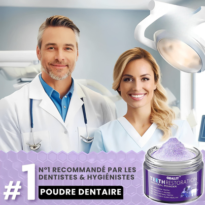 ODALIT™ – Réparation dentaire à domicile – Poudre minérale pour dents et gencives – Soulage parodontite, aphtes et inflammations