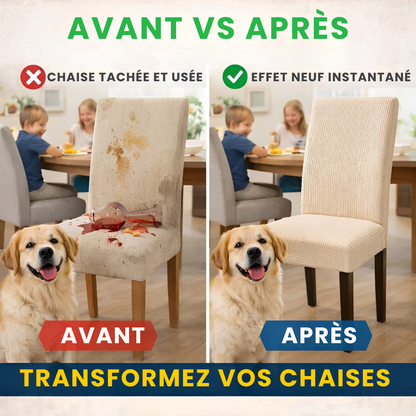 PrettyGuard™ – Sauvez vos chaises en 60 secondes – Housses imperméables anti-taches & anti-griffures – Économisez des centaines d’euros