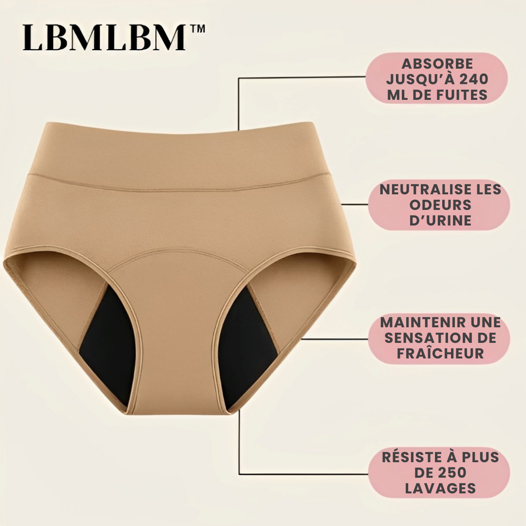 Lot de 4 sous-vêtements 100 % anti-fuites LBMLBM™