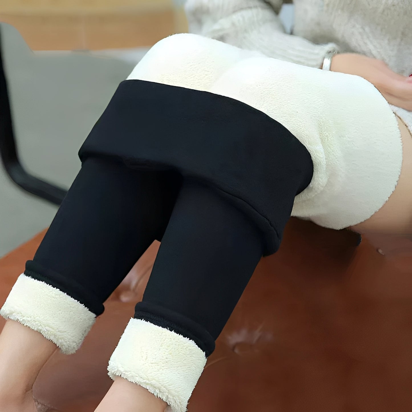 Restez au chaud instantanément – Legging doublé polaire ultra confortable – Moins de couches, plus de confort