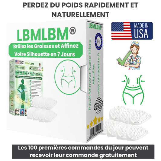 LBMLBM® – Brûlez les Graisses et Affinez Votre Silhouette en 7 Jours – Patch Minceur Nano Micro-Aiguilles Sans Effort, Sans Régime – Économisez du Temps et de l’Argent – Sans aiguilles. Sans régime. Facile
