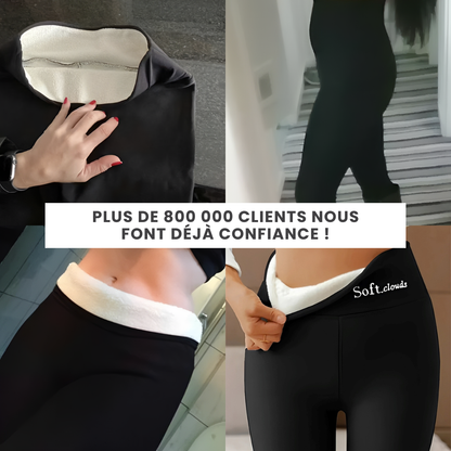 Restez au chaud instantanément – Legging doublé polaire ultra confortable – Moins de couches, plus de confort